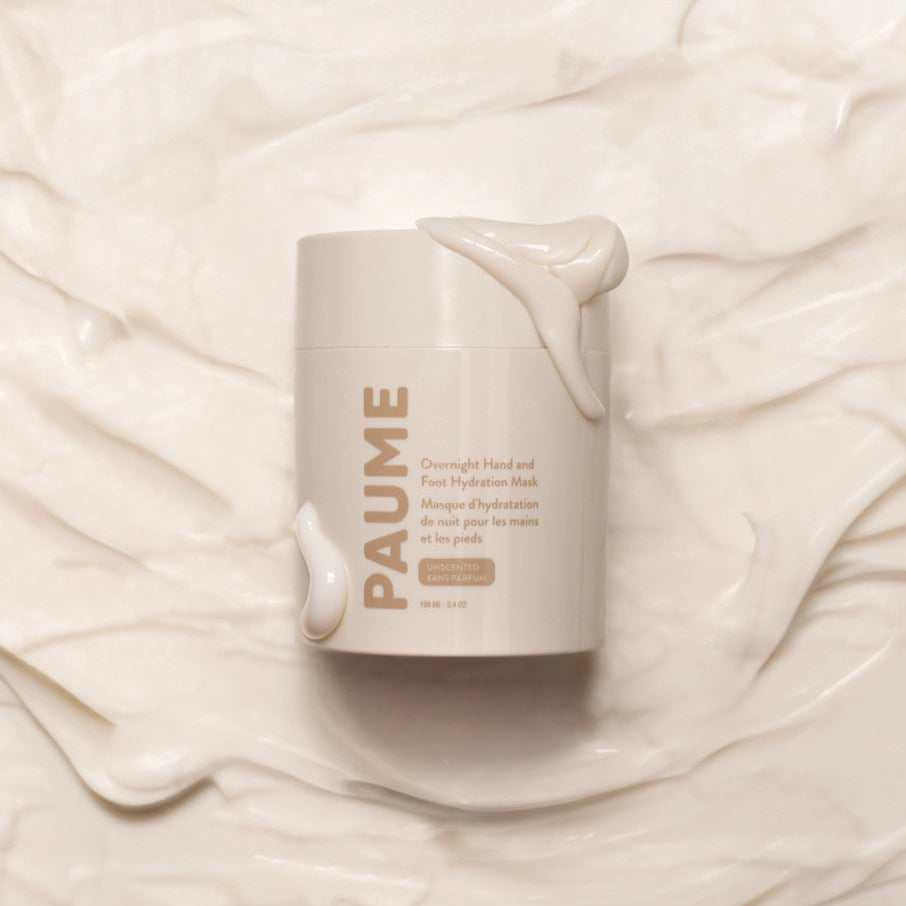 PAUME skincare product on a textured beige background