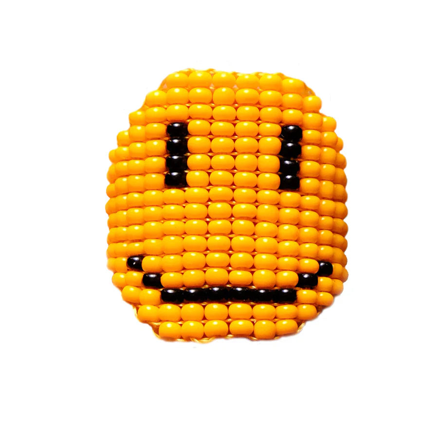Yellow Smiley BB Ring