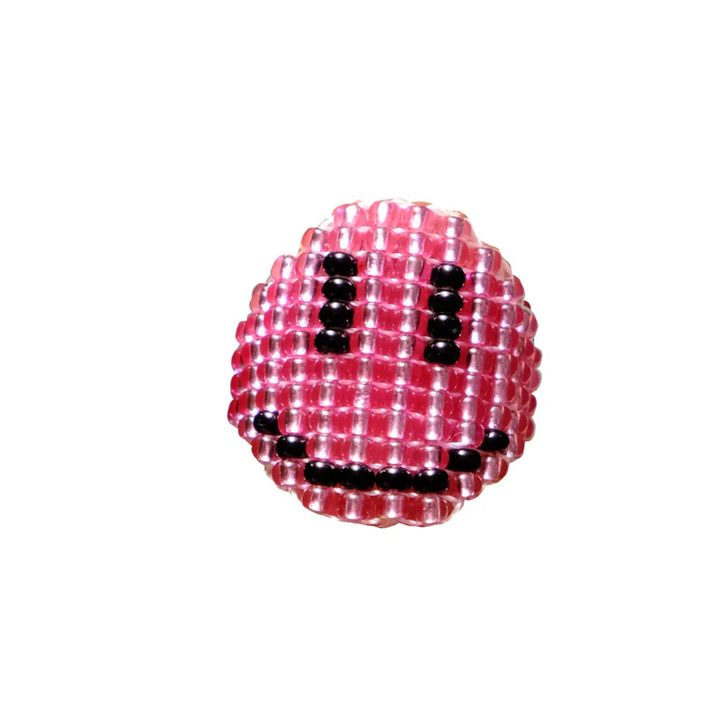 Pink Smiley Ring