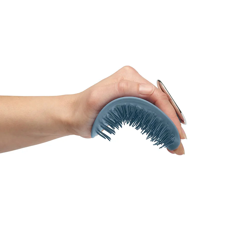 Manta Mirror Hair Brush - Powder Blue